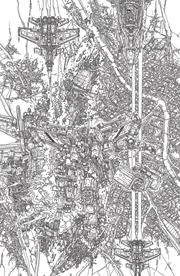 Cover of Fifth Printing CVR B Filya Bratukhin Full Art B&W Var