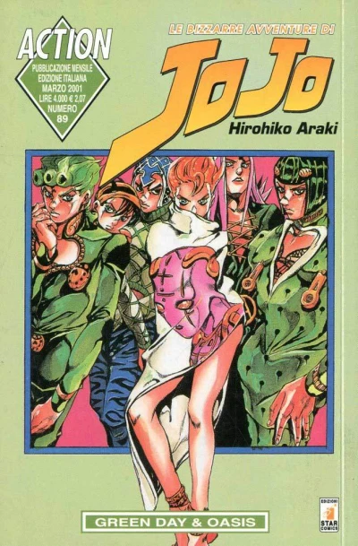 Cover of Le bizzarre avventure di JoJo 89: Green day & oasis
