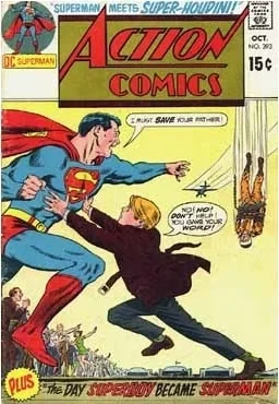 Cover of Superman Meets Super-Houdini! / The Day Superboy Became Superman!