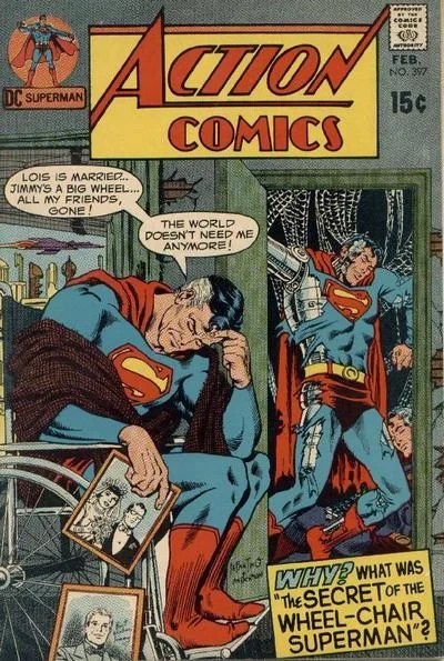 Cover of The Secret of the Wheel-Chair Superman! / The Super Captive of the Sea!