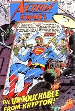 Cover of The Untouchable from Krypton / The Kiss of Death!