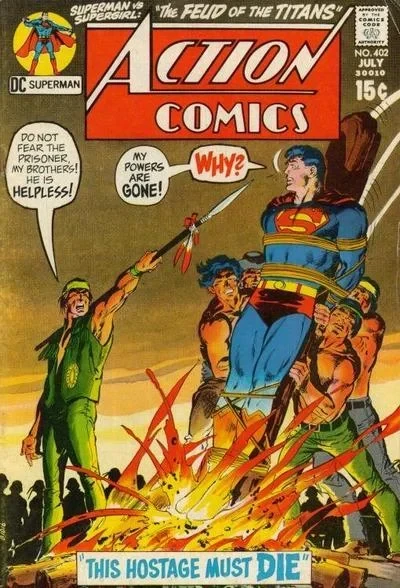 Cover of This Hostage Must Die! / Superman vs. Supergirl "The Feud of the Titans!