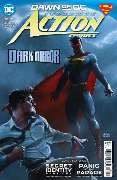 Cover of New Worlds, Part Two; Secret Identity, Part One; Panic at the Parade