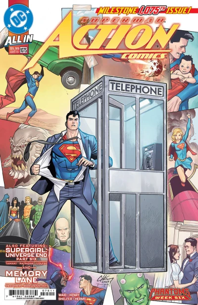 Cover of Phantoms, Part Six; Supergirl in Who Are You; Memory Lane