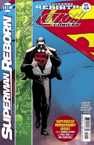 Cover of Superman Reborn, Part 2; The Man in the Purple Hat