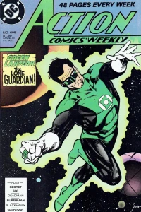 Where the Heck is Green Lantern? / "Moral Stand" Chapter Eight: Winged Dog / Blind Impulse / Questions and Mysteries / Chapter Eight Gala Reception / Another Fine War Conclusion!