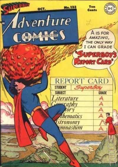 Cover of Superboy's Report Card