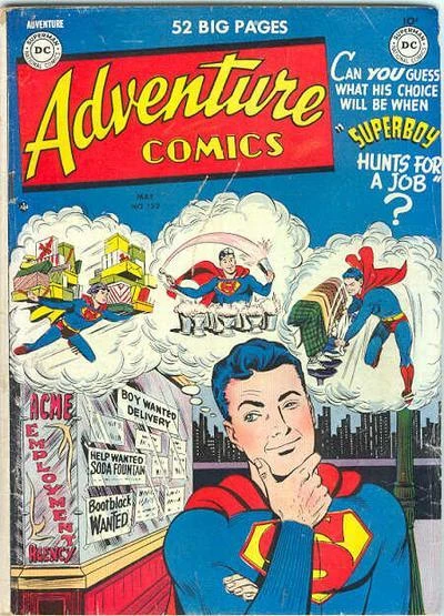 Cover of Superboy Hunts For a Job