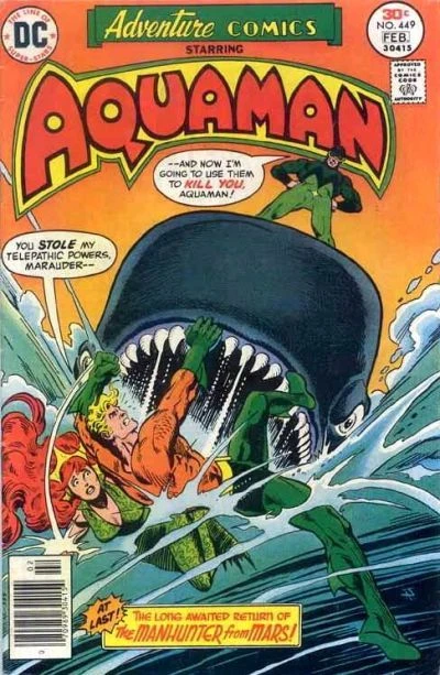 Cover of Aquaman: "The Menace of the Marine Marauder"