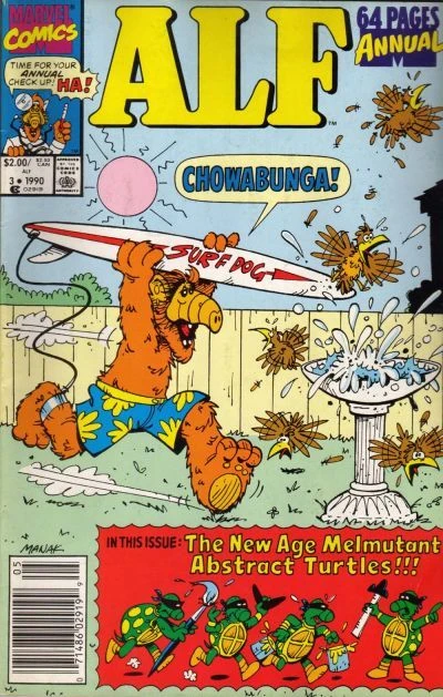 Cover of Alf in: A Very Shuttle Hint!; "A Very Shuttle Hint" Part II: Was this Trip Nasa-sary?; Par Time Job!; Buy Low-- Sell High!; Skarooooom!!!; This Island Alf!; "She Blinded me with Science"; This One's on the House!