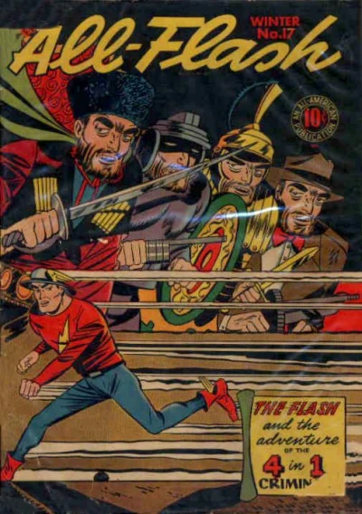 Cover of The Flash and the Adventure of the 4 in 1 Criminal
