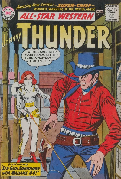 Cover of "Six-Gun Showdown with Madame .44!"