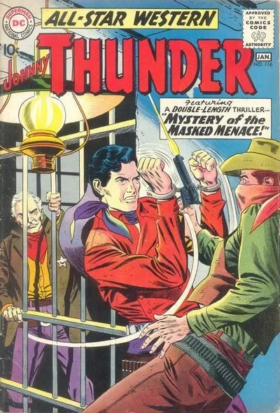 Cover of Johnny Thunder: "Mystery of the Masked Menace!"