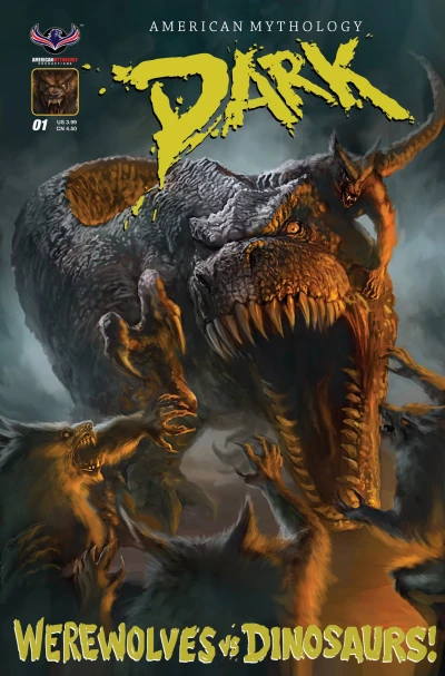 Cover of Werewolves Vs Dinosaurs