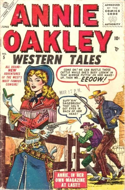 Cover of Introducing... The Champion Cowgirl Of The West! Annie Oakley!