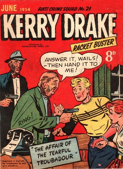Cover of Kerry Drake: The Affair of the Tearful Troubadour