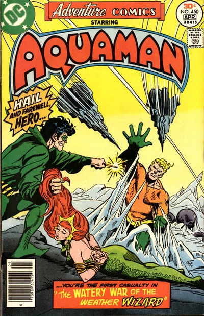 Cover of Aquaman: "The Watery War of the Weather Wizard"