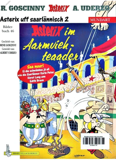 Cover of Asterix im Aarmviehteaader (Saarländische Mundart)