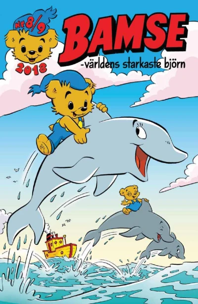 Cover of Bamse på stormigt hav; Simtävlingen; Tips-vinst; Tuffa tuffingar tänker till; Skalmans fototävling; Foto-tävling; Fusk mot fusk; Vickis underbara sommar; Fixar vädret