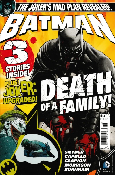 Cover of "The Joker's Mad Plan Revealed - Death of a Family!"