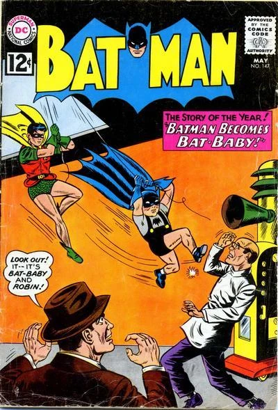 Cover of Batman Becomes Bat-Baby