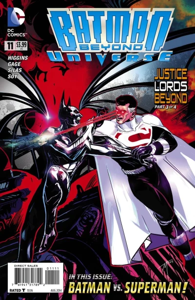 Cover of Justice Lords Beyond: Sacrifice; Justice Lords Beyond: Dynasty; Justice Lords Beyond: Razor's Edge; Justice Lords Beyond: World War