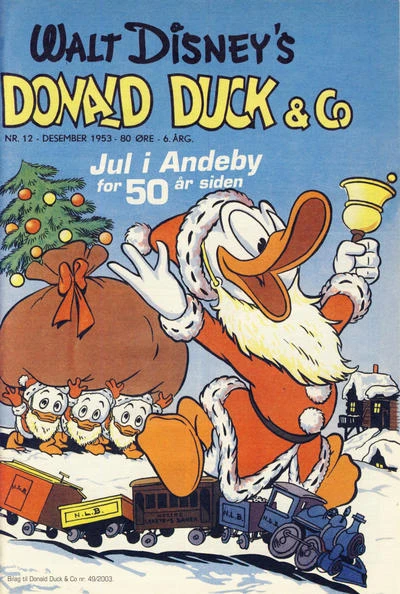 Cover of Jul i Andeby for 50 ar siden
