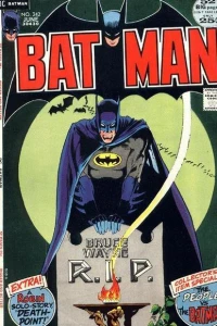 "Bruce Wayne - - Rest In Peace"!