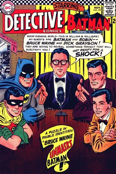 Cover of Bruce Wayne Unmasks Batman! / Tragedy of the Too-Lucky Thief!
