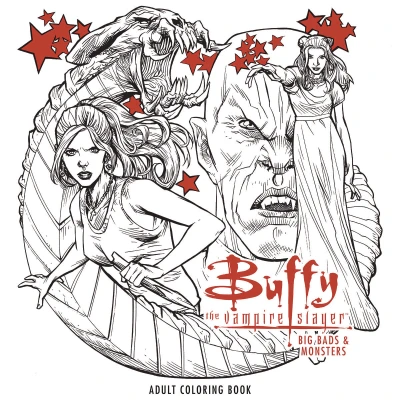 Cover of Buffy the Vampire Slayer: Big Bads & Monsters Adult Coloring Book