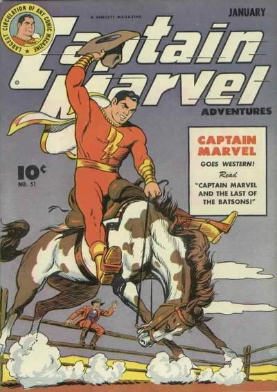 Cover of Captain Marvel Goes Western!