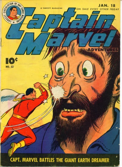Cover of Capt. Marvel Battles the Giant Earth Dreamer