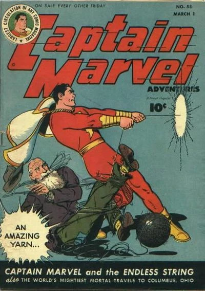 Cover of Captain Marvel and the Endless String ; The World's Mightiest Mortal Travels to Columbus, Ohio