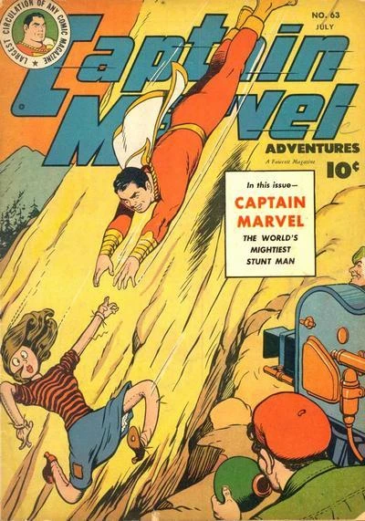 Cover of Captain Marvel the World's Mightiest Stuntman