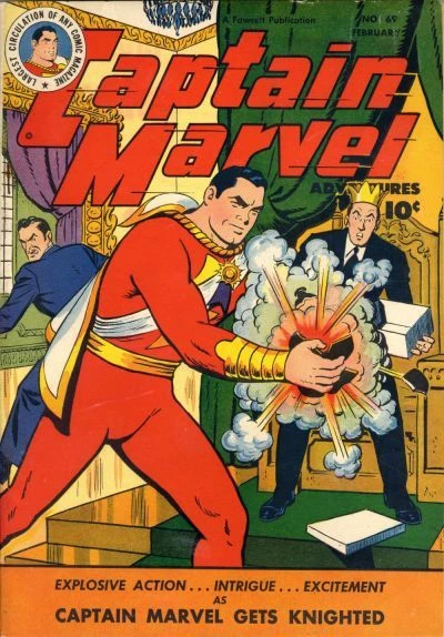 Cover of Captain Marvel gets Knighted