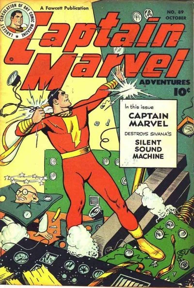 Cover of Captain Marvel Destroys Sivana's Silent Sound Machine