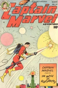 Captain Marvel Fights the Battle of Electricity