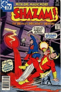 Captain Marvel Fights the Man of Steel