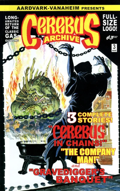 Cover of Cerebus in Chains; The Company Man; Gravedigger's Banquet