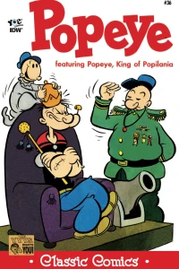 King Popeye of Popilania; Pappy's Spook; The Atomic Brain!