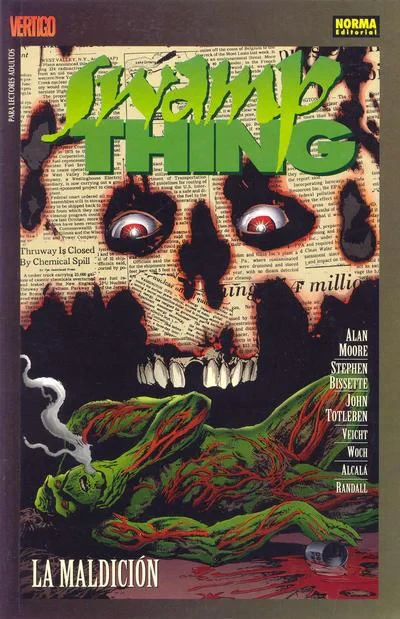 Cover of Swamp Thing: La Maldición