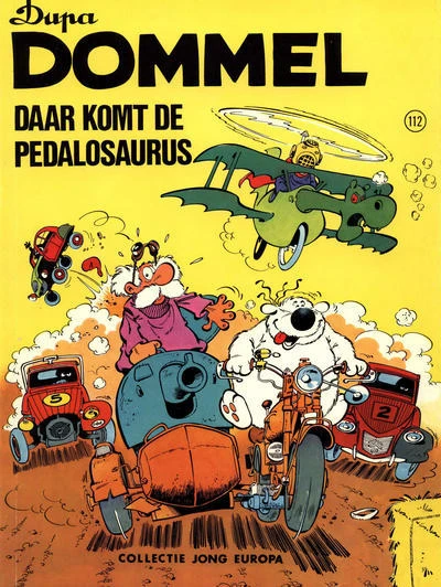 Cover of Dommel Daar Komt de Pedalosaurus