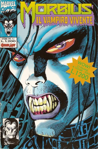 Cover of Morbius, il vampiro vivente 1
