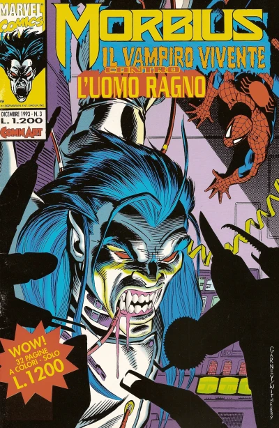 Cover of Morbius, il vampiro vivente 3