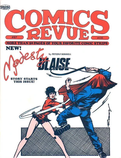 Cover of Modesty Blaise (+ the final Batman Sunday strips)