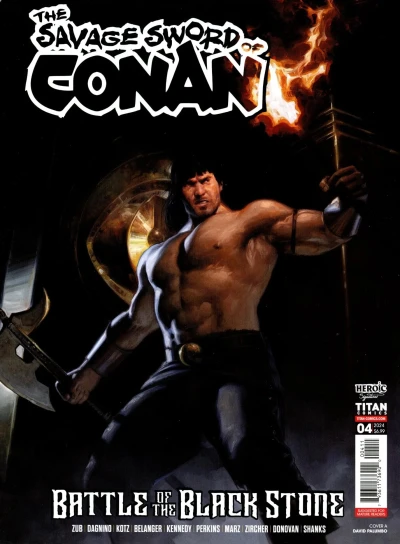 Cover of Conan: Birthright In Black; Soloman Kane: Blood From a Stone; Brissa: Ever and Never Beyond; Conrad & Kirowan: Horror From The Tomb; Dark Agnes: Matrimony; El Borak: Black Oasis