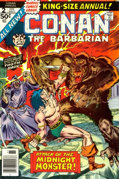 Cover of Conan the Cimmerian; Part 1 - The Phoenix on the Sword!; Part 2 - Ring of Evil!