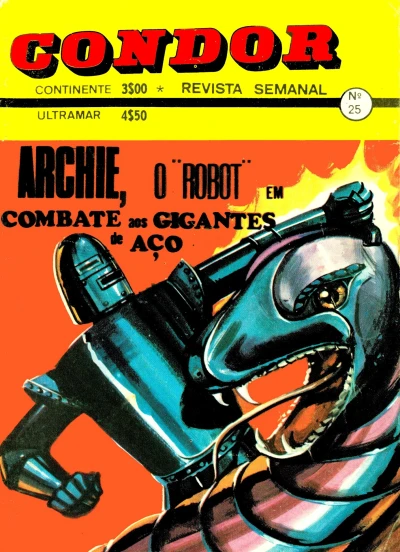Cover of Robot Archie em combate aos gigantes de aço; Delfim rapaz peixe