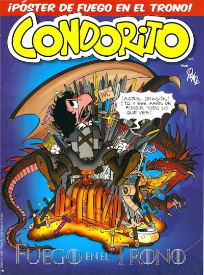 Cover of Fuego en el Trono