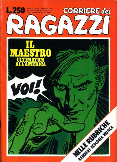 Cover of Il Maestro ultimatum all'America